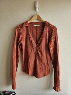 Free People We The Free Wild Hearts Henley top